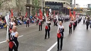 Calgary Stampede Showband leads the 2019 Calgary Stampede Parade - July 5, 2019