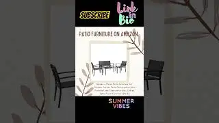 Patio furniture on Amazon. 4piece set great for the summer. Link in bio #amazon #patiofurniture