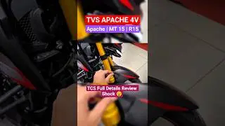 TVS APACHE 4V TCS Full Details Review Shock 😵 #shorts #viral #trending