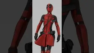 Deadpool/itta #3dfashion #digitalfashion #digital3d #artanddesign #digitalart #cosplay #clo3d