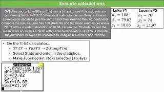 8.7 - Confidence Interval for Independent Data