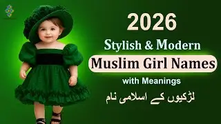 Most Stylish & Modern Muslim Girl Names with Meaning in Urdu/ Hindi 2026 | muslim ladkiyon ke naam