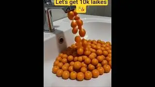 A tangerine flows from the tap like water🍊🍊🍊🍊🍊🍊#anime #orange #