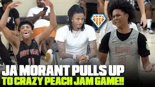 Ja Morant & Russ PULL UP TO PEACH JAM to Watch #1 PLAYER IN THE COUNTRY!! | CP3 vs Indy Heat