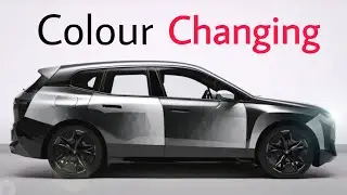 World&rsquo;s first color-changing car | BMW Color Changing Car at CES 2022! #shorts