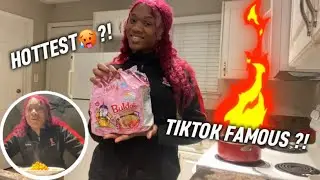 Trying the TikTok Viral Buldak Noodles🔥 (i regret it..) | IamKymberly