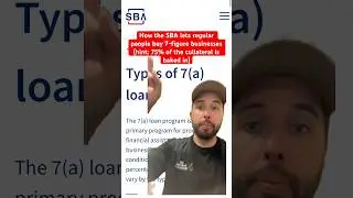 Гарантия SBA 7a поясняется &mdash; для покупки бизнеса