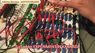 Full adder experiment explanation in kannada               Shorapur govt. ITI college 