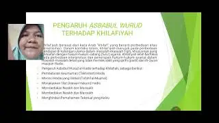 Pengaruh Asbab Wurud Al-Hadits Terhadap Khilafiyah