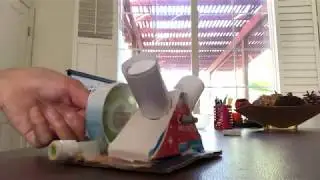Paper V2 Engine Working Model - Running