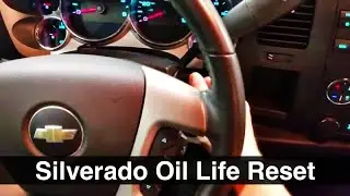 2008 Chevrolet Silverado oil life reset maintence 2007 2009 2010 2011 2012 2013