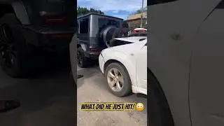 Did He just crash into a G63! 🇹🇿 #G63 #G63AMG #AMG #MercedesBenz #Benz #Accident #tanzania