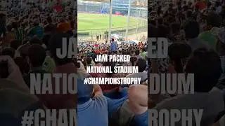 JAM PACKED NATIONAL STADIUM #championstrophy2025 #ytshorts #pakvsnz