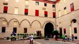 Famous Castello Estense Castle of Ferrara in Italy