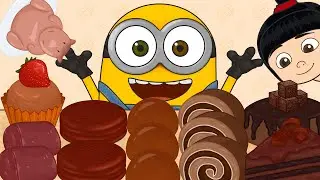 [ASMR] 미니언즈 밥 초코 애니먹방(Minions Bob Chocolate Food Animation Mukbang)