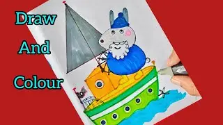 How To Draw Grampy Rabbit 🐰 | Peppa Pig Character Drawing Step by Step for Kids & Toddlers