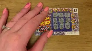 Cash Grid &pound;1 Scratch Cards, &pound;10,000 Jackpot, April 2021 UK National Lottery Tickets