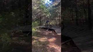 Fun bridge feature #bike#mtb#polygonbikes#missouri#rockshox#shorts
