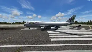 P3D V4.5 PMDG 747-4H6 Virtual flight  Tui fly Belgium operated by Wamos Air