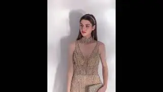 High-end Sparkly Champagne Evening Dresses 2021