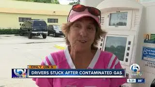 Drivers stuck after fueling up with contaminated gas in Jupiter