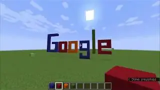 How to make Google Logo in Minecraft