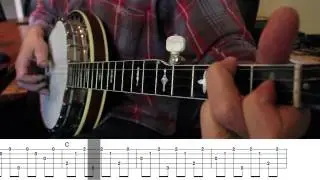 Beginning Bluegrass Banjo - Lesson 12 - A simple version of Worried Man Blues using only one 'Roll'