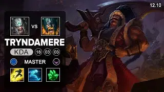 Tryndamere vs Olaf Top - EUW Master - Patch 12.9 Season 12