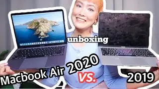 MACBOOK AIR 2020 Vs Macbook air 2019| Unboxing + Setting up| COCO MANUEL