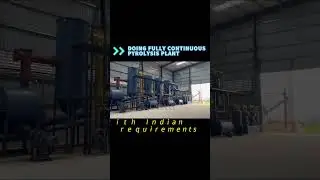 50TPD Fully continuous tyre oil pyrolysis machine in India installation site  #pyrolysis #tyre
