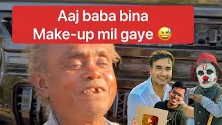 Aaj baba bina make-up ke mil gaye 😅 || India gate vaale viral baba || Humanity