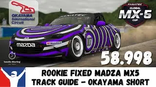 iRacing Rookie Fixed Mazda MX5 - Okayama Short Guide - 58.998 - Track Guide