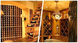75 Mediterranean Limestone Floor Wine Cellar Design Ideas You'll Love ➤