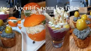 Apéritif pour les fêtes: Verrine betterave rouge, clémentines crevettes, cupcakes tomate séchées