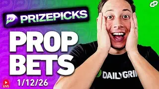 TOP PRIZEPICKS NBA, NFL, NHL, CBB & ESPORTS PLAYER PROPS for TODAY 1/12 | Sports Betting (LIVE)