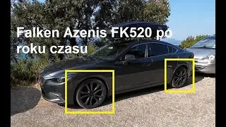 Falken Azenis FK520 po roku czasu Mazda 6, 2.5