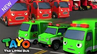 Red VS Green Fire Truck Rescue Mission | RESCUE TAYO | Learn Colors | Tayo the Little Bus
