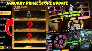 NEW PRIME STORE UPDATE JANUARY | FREE FIRE NEW EVENT | FF NEW EVENT | FREE FIRE NEW EVENT TODAY