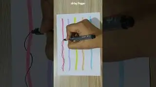Easy border designs || Brush pen ideas #projectdesignideas #art #shorts