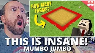 WATCHING Mumbo Jumbo How Many Minecraft Farms Fit in This Square?