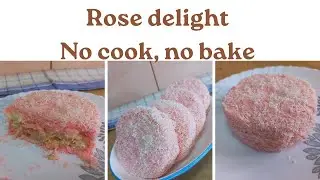 Rose delight| Bread rose sandwich without cooking and baking| instant dessert by sixflavors