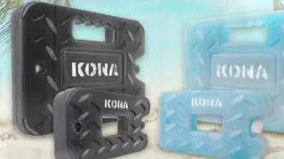 Ice Packs Kona Blue Ice 2 Pound for Coolers   Long Lasting Design   Refreezable Reusable C