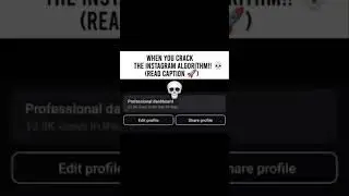 Easy steps to crack Instagram Algorithm 👇🏻..Step 1 : Follow me ! ..Step 2 : Comment 