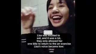 The difference between Lisa in 2021,2023 😂💔 #lalisa