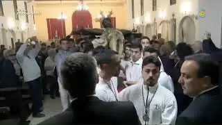 Primera estación del Cristo de la Buena Muerte de Isla Cristina en su Vía Crucis