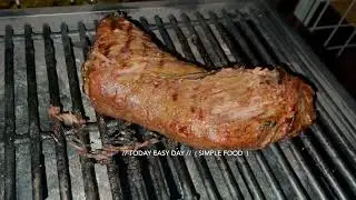 Happy Sunday Everyone easy and simple making food / Tri-Tip Steak BBQ Chicken Wings some Asparagus /