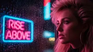 RISE ABOVE 📻💜 | 80s Synthwave Pop Anthem | Full AI Music Video 2026