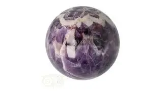 Chevron Amethist bol Nr 9 - &Oslash; 6,10 cm - Amethist edelstenen bol kopen