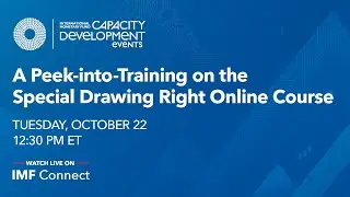 Peek-into-Training on the New IMF Special Drawing Rights Online Course