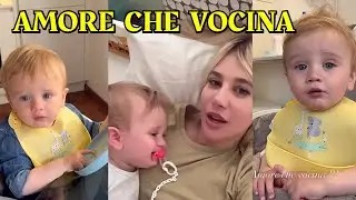 Paolo Ciavarro ha cucinato e Gabriele lecca il piatto e Clizia Incorvaia sorride